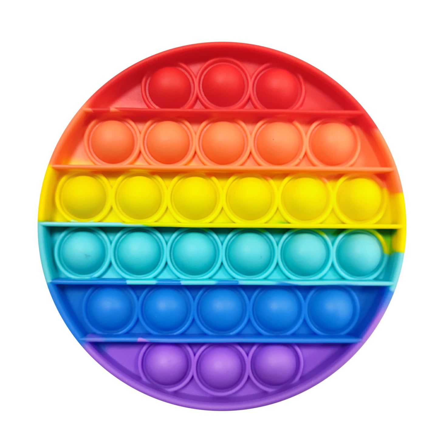 Sensory Rainbow Fidget Pop! Toy Rainbow Round